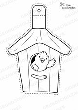 Vogel – Fensterdeko – Basteln – Ausmalbild – Ausschneiden – 15 Vorlagen – Materialseite 15