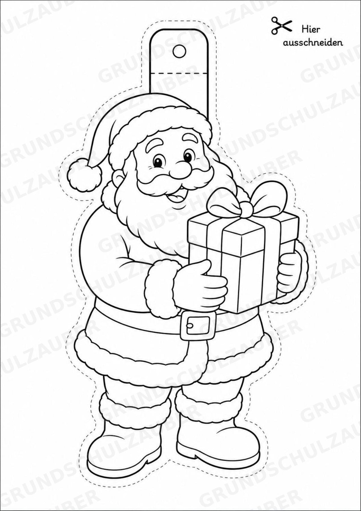 Weihnachten – Fensterdeko – Basteln – Ausmalbild – Ausschneiden – 15 Vorlagen – Materialseite 3