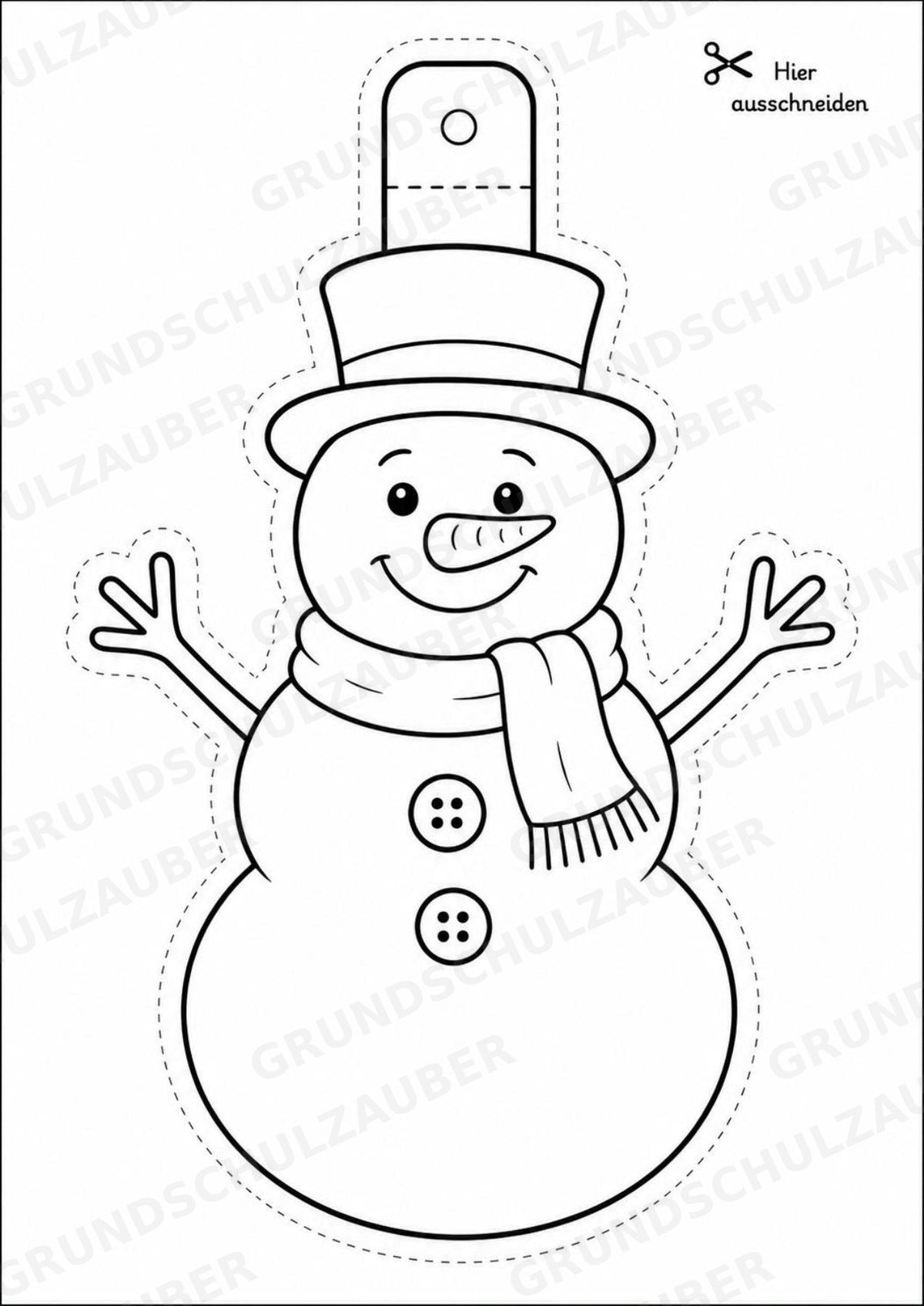 Weihnachten – Fensterdeko – Basteln – Ausmalbild – Ausschneiden – 15 Vorlagen – Materialseite 4