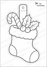 Weihnachten – Fensterdeko – Basteln – Ausmalbild – Ausschneiden – 15 Vorlagen – Materialseite 6