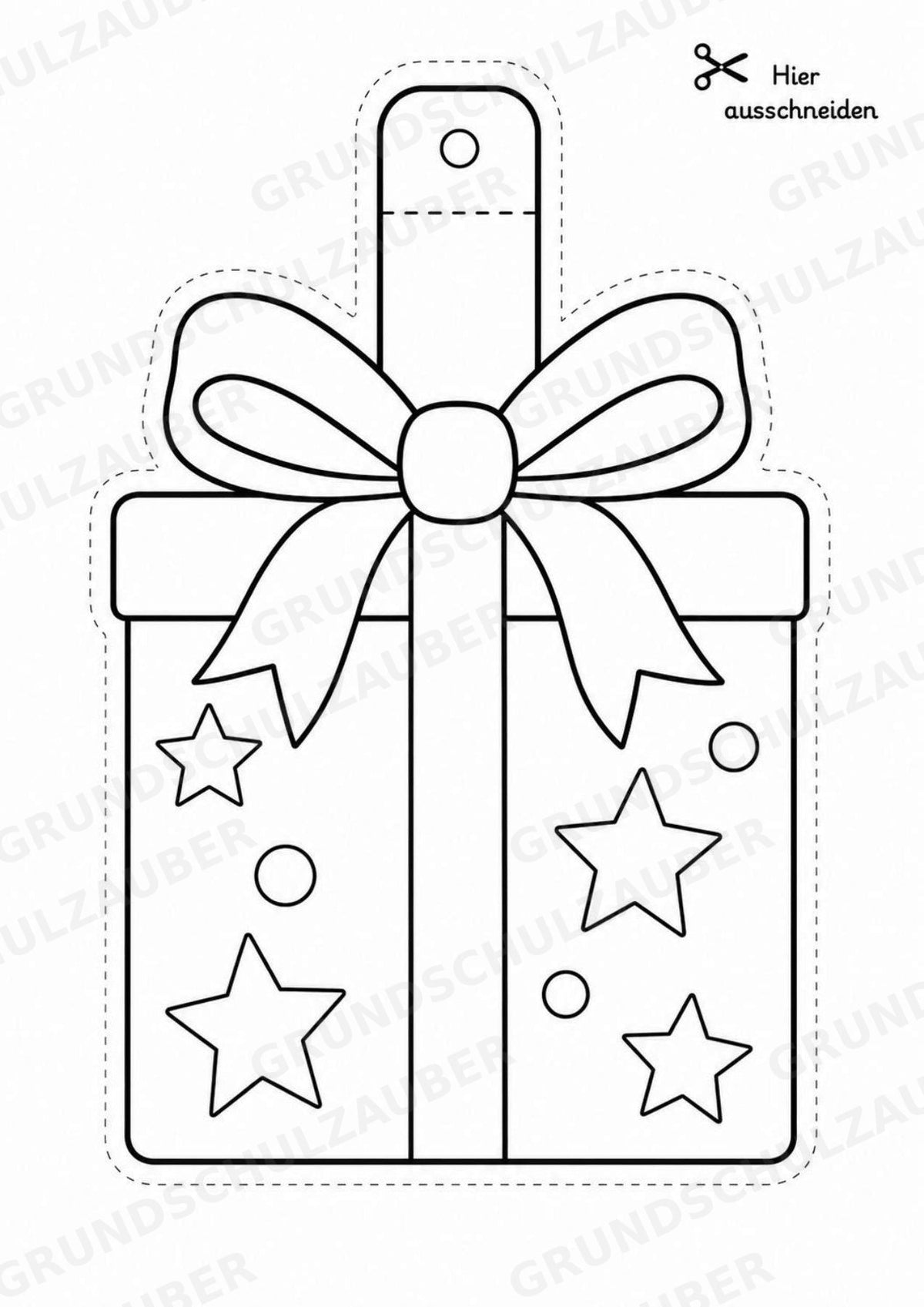 Weihnachten – Fensterdeko – Basteln – Ausmalbild – Ausschneiden – 15 Vorlagen – Materialseite 7