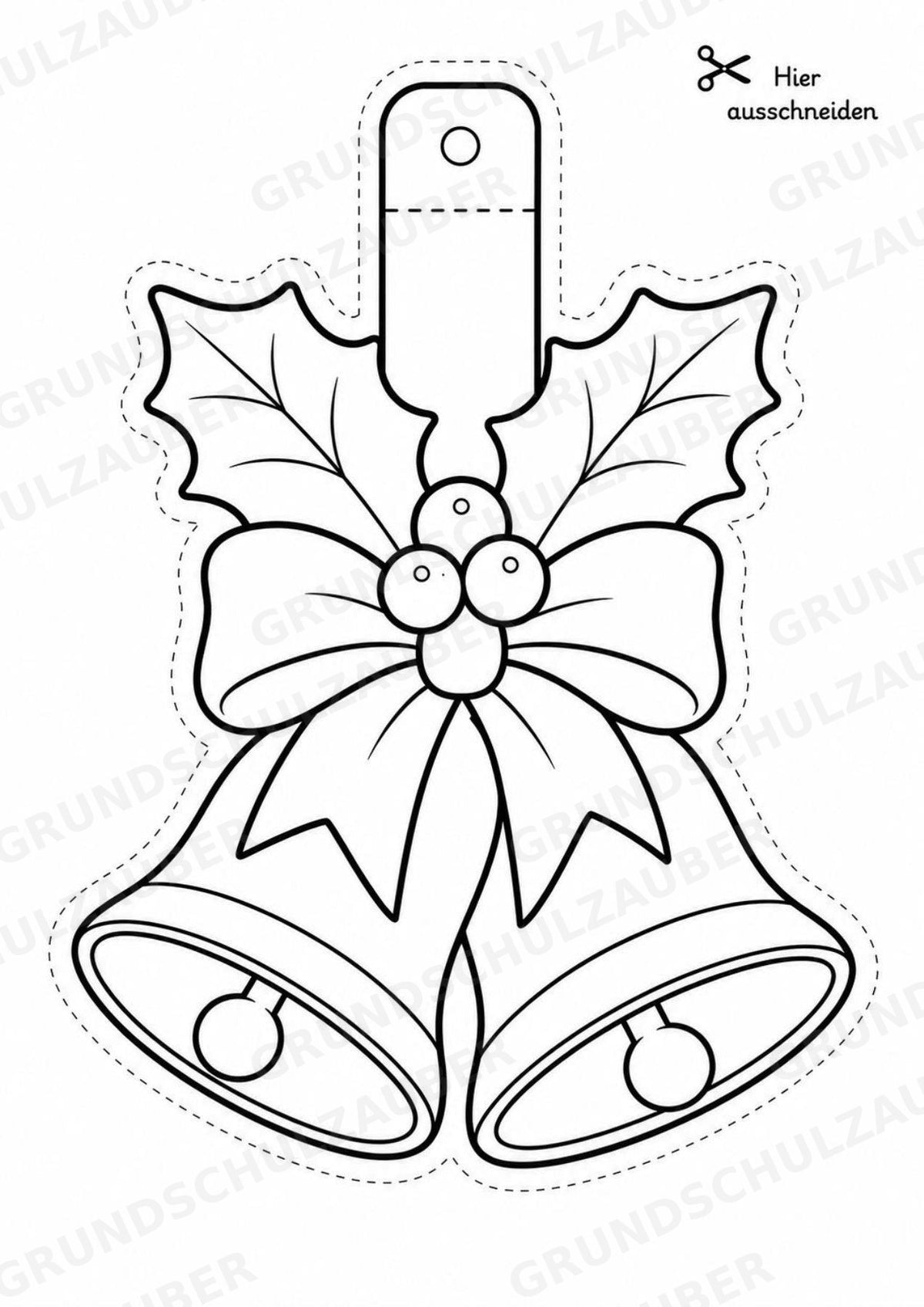 Weihnachten – Fensterdeko – Basteln – Ausmalbild – Ausschneiden – 15 Vorlagen – Materialseite 9