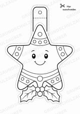 Weihnachten – Fensterdeko – Basteln – Ausmalbild – Ausschneiden – 15 Vorlagen – Materialseite 14