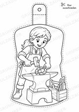 Wikinger – Fensterdeko – Basteln – Ausmalbild – Ausschneiden – 15 Vorlagen – Materialseite 8
