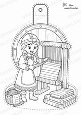 Wikinger – Fensterdeko – Basteln – Ausmalbild – Ausschneiden – 15 Vorlagen – Materialseite 13