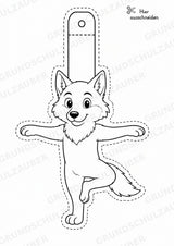 Wolf – Fensterdeko – Basteln – Ausmalbild – Ausschneiden – 15 Vorlagen – Materialseite 16