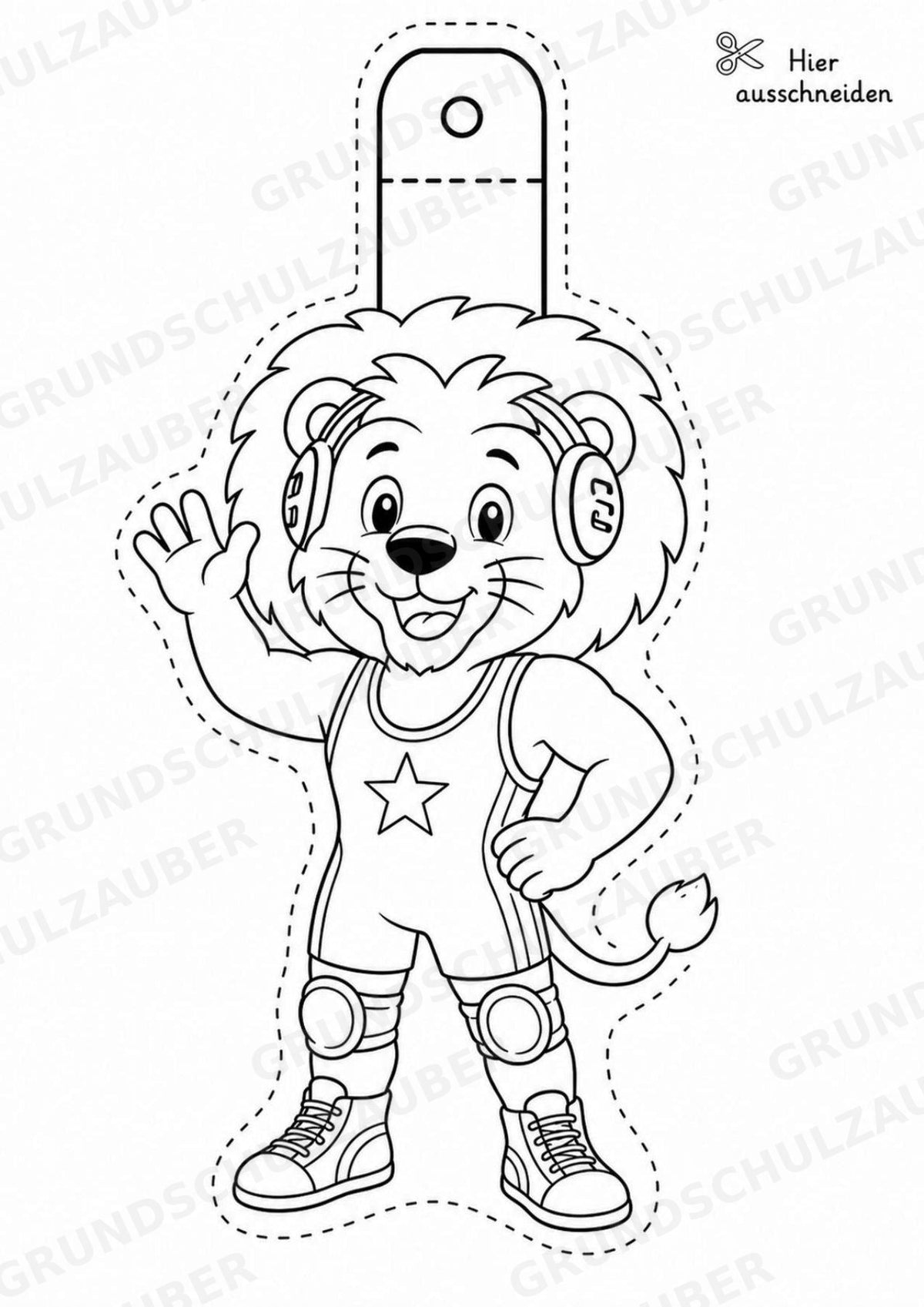 Wrestling – Fensterdeko – Basteln – Ausmalbild – Ausschneiden – 15 Vorlagen – Materialseite 14