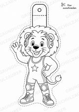Wrestling – Fensterdeko – Basteln – Ausmalbild – Ausschneiden – 15 Vorlagen – Materialseite 14