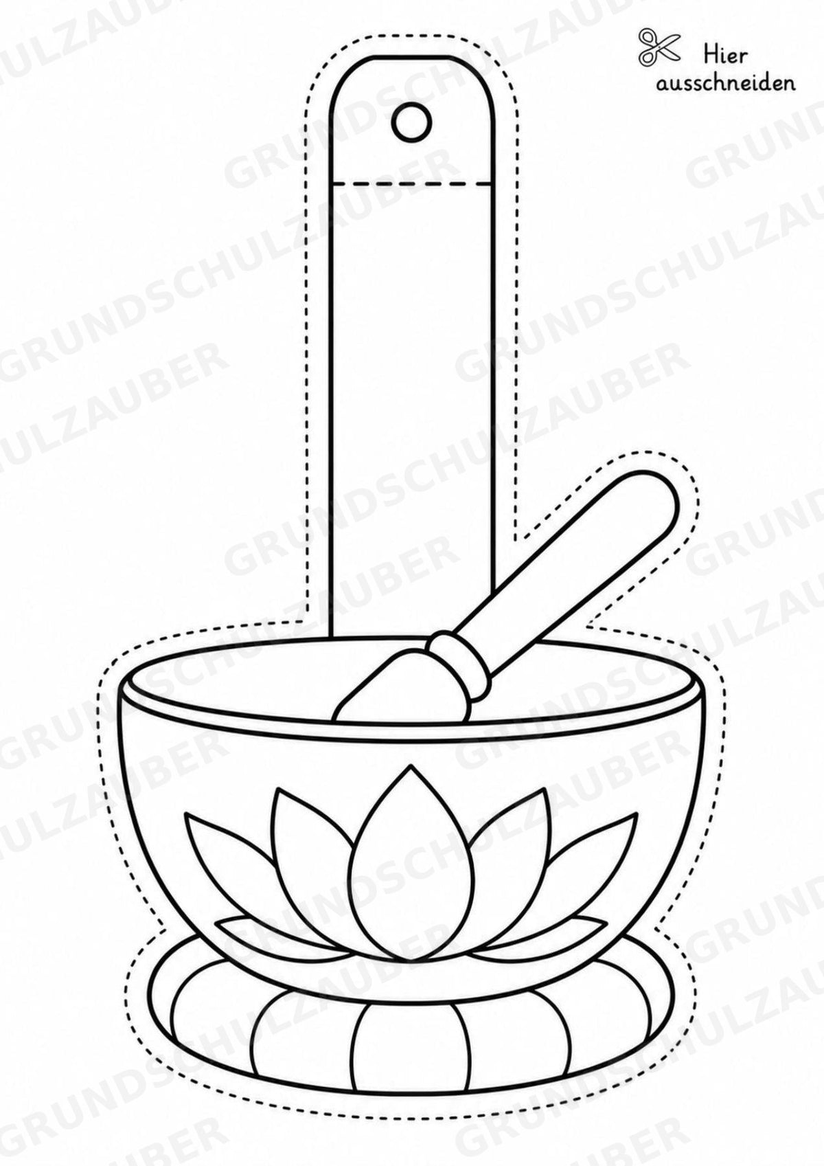 Yoga – Fensterdeko – Basteln – Ausmalbild – Ausschneiden – 15 Vorlagen – Materialseite 3