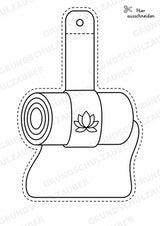Yoga – Fensterdeko – Basteln – Ausmalbild – Ausschneiden – 15 Vorlagen – Materialseite 4