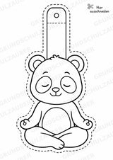 Yoga – Fensterdeko – Basteln – Ausmalbild – Ausschneiden – 15 Vorlagen – Materialseite 14