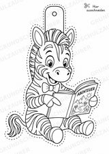 Zebra – Fensterdeko – Basteln – Ausmalbild – Ausschneiden – 15 Vorlagen – Materialseite 3