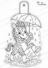 Zebra – Fensterdeko – Basteln – Ausmalbild – Ausschneiden – 15 Vorlagen – Materialseite 9