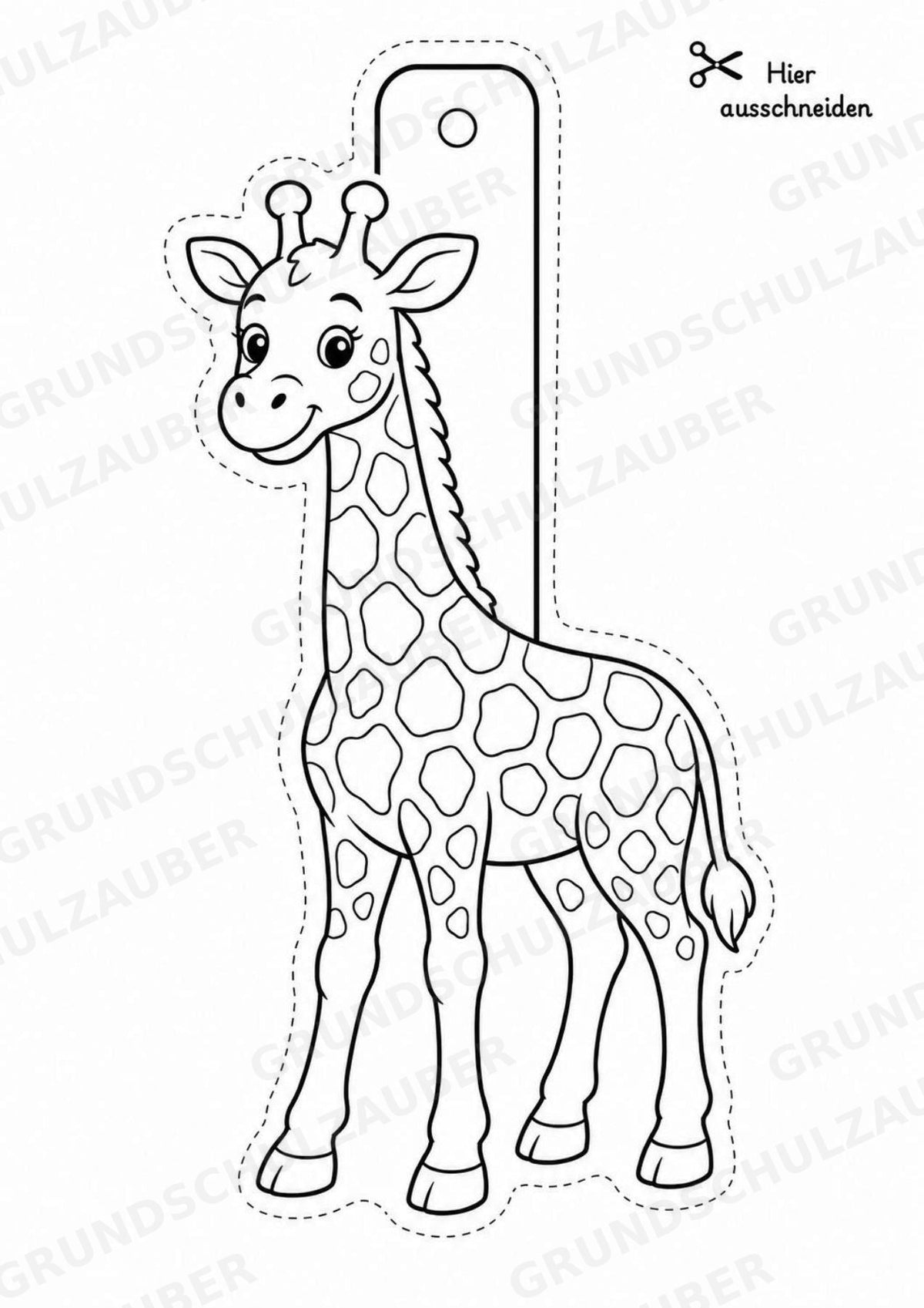 Zootiere – Fensterdeko – Basteln – Ausmalbild – Ausschneiden – 15 Vorlagen – Materialseite 4
