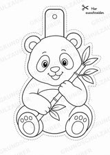 Zootiere – Fensterdeko – Basteln – Ausmalbild – Ausschneiden – 15 Vorlagen – Materialseite 6