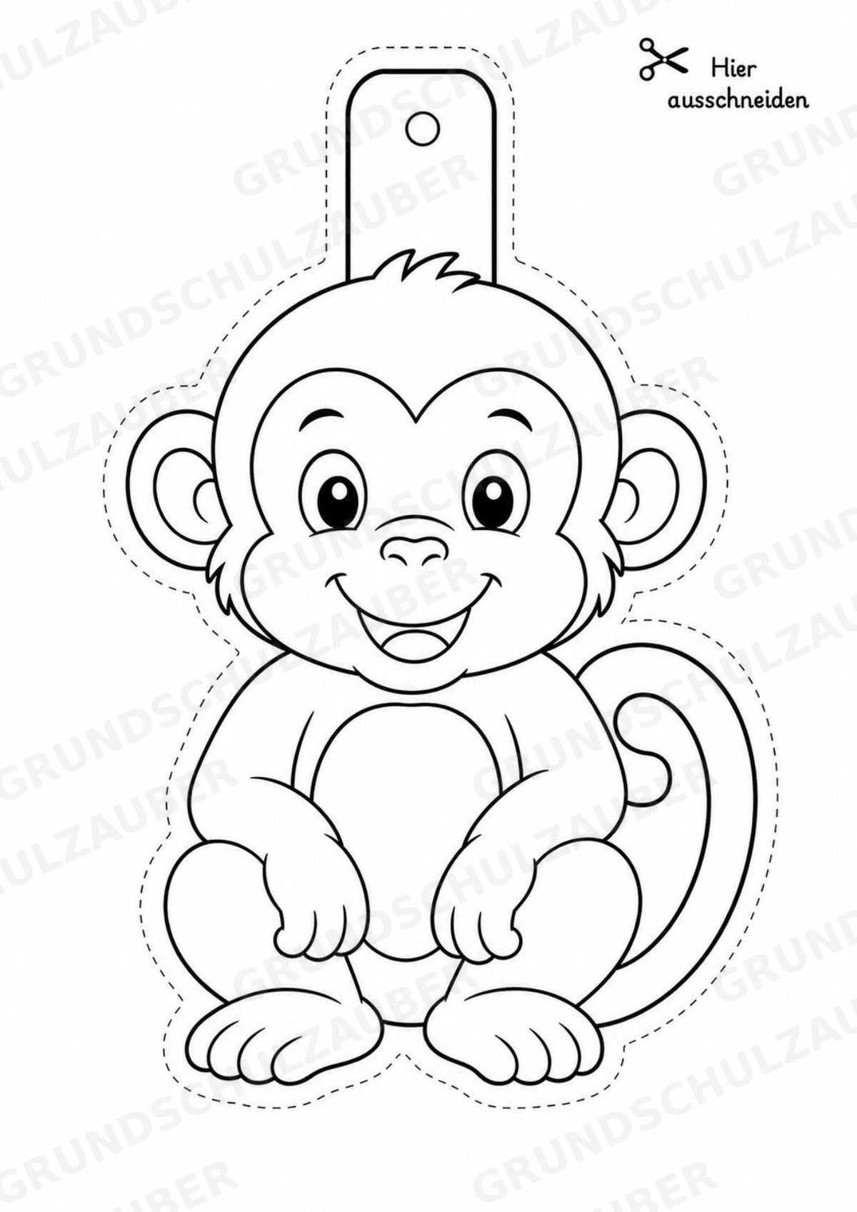 Zootiere – Fensterdeko – Basteln – Ausmalbild – Ausschneiden – 15 Vorlagen – Materialseite 7