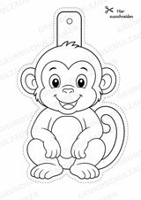 Zootiere – Fensterdeko – Basteln – Ausmalbild – Ausschneiden – 15 Vorlagen – Materialseite 7