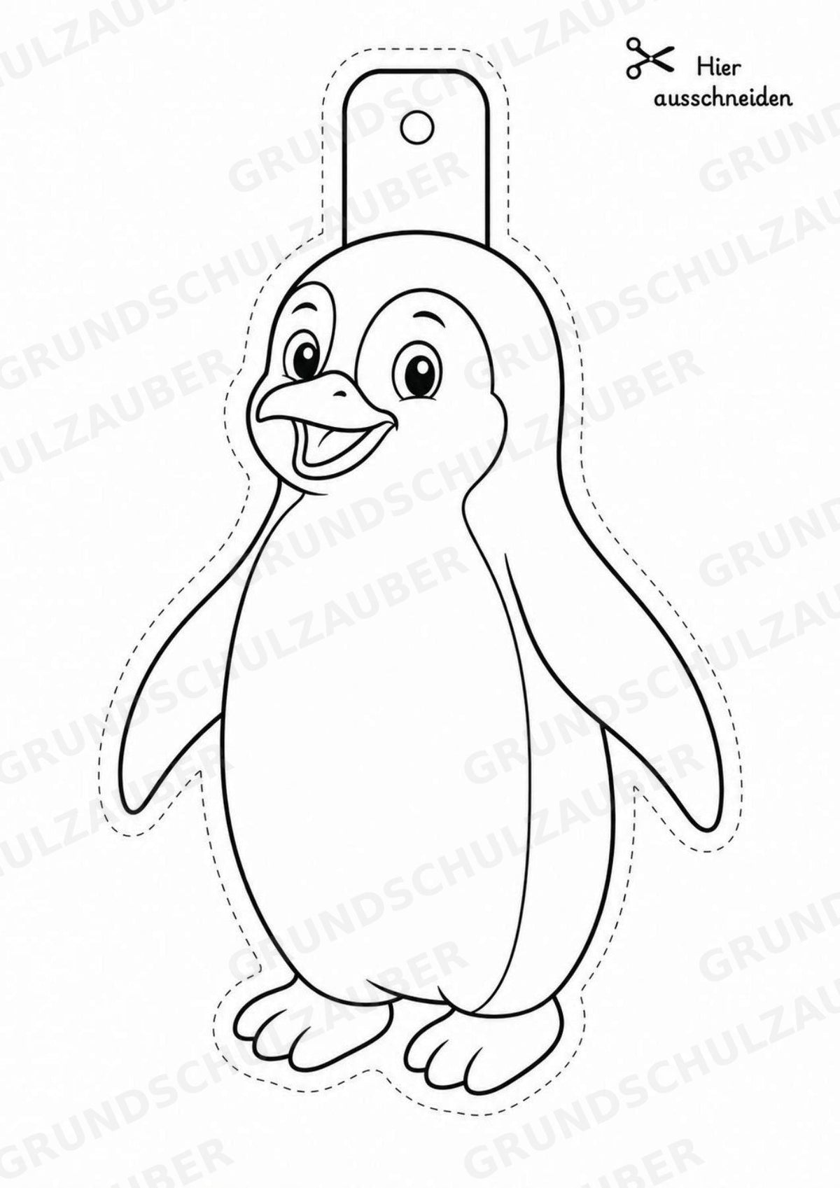 Zootiere – Fensterdeko – Basteln – Ausmalbild – Ausschneiden – 15 Vorlagen – Materialseite 8