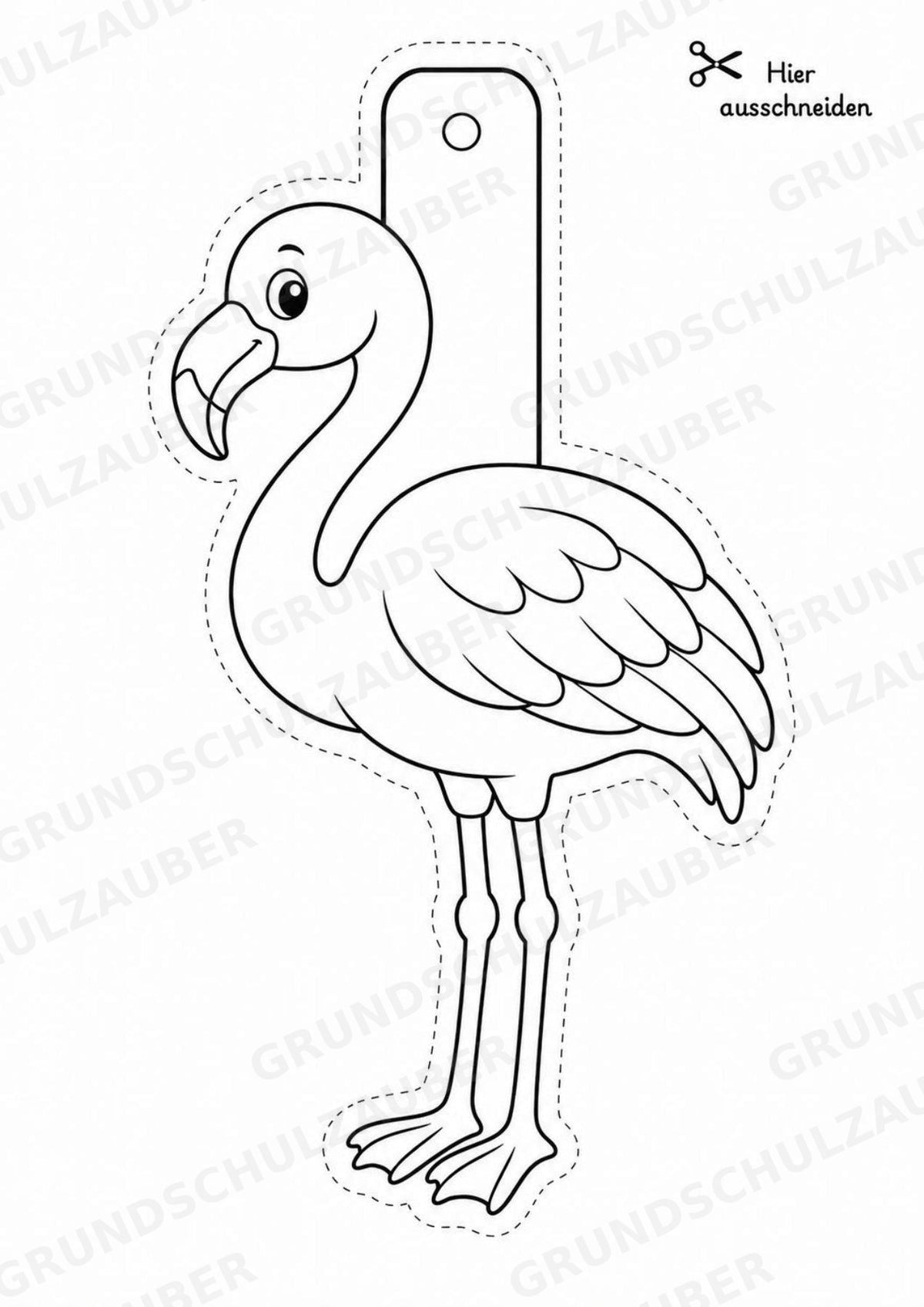 Zootiere – Fensterdeko – Basteln – Ausmalbild – Ausschneiden – 15 Vorlagen – Materialseite 9