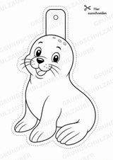 Zootiere – Fensterdeko – Basteln – Ausmalbild – Ausschneiden – 15 Vorlagen – Materialseite 15