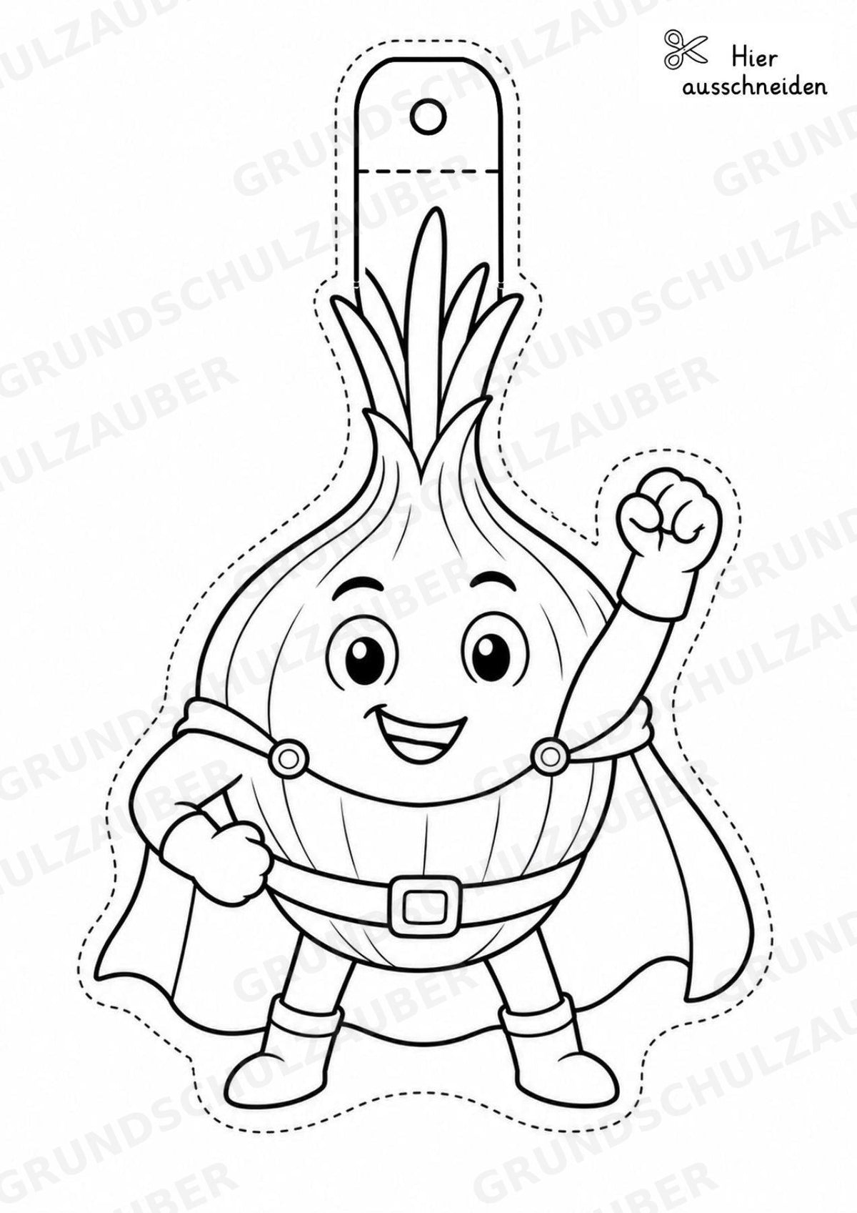 Zwiebel – Fensterdeko – Basteln – Ausmalbild – Ausschneiden – 15 Vorlagen – Materialseite 9