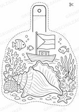 Bahamas – Fensterdeko – Basteln – Ausmalbild – Ausschneiden – 15 Vorlagen – Materialseite 4