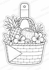 Bahamas – Fensterdeko – Basteln – Ausmalbild – Ausschneiden – 15 Vorlagen – Materialseite 14
