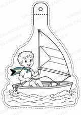 Bahamas – Fensterdeko – Basteln – Ausmalbild – Ausschneiden – 15 Vorlagen – Materialseite 15