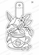 Brasilien – Fensterdeko – Basteln – Ausmalbild – Ausschneiden – 15 Vorlagen – Materialseite 14