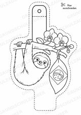 Brasilien – Fensterdeko – Basteln – Ausmalbild – Ausschneiden – 15 Vorlagen – Materialseite 16