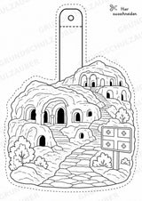 Georgien – Fensterdeko – Basteln – Ausmalbild – Ausschneiden – 15 Vorlagen – Materialseite 5