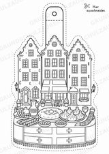 Georgien – Fensterdeko – Basteln – Ausmalbild – Ausschneiden – 15 Vorlagen – Materialseite 11