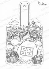 Georgien – Fensterdeko – Basteln – Ausmalbild – Ausschneiden – 15 Vorlagen – Materialseite 12