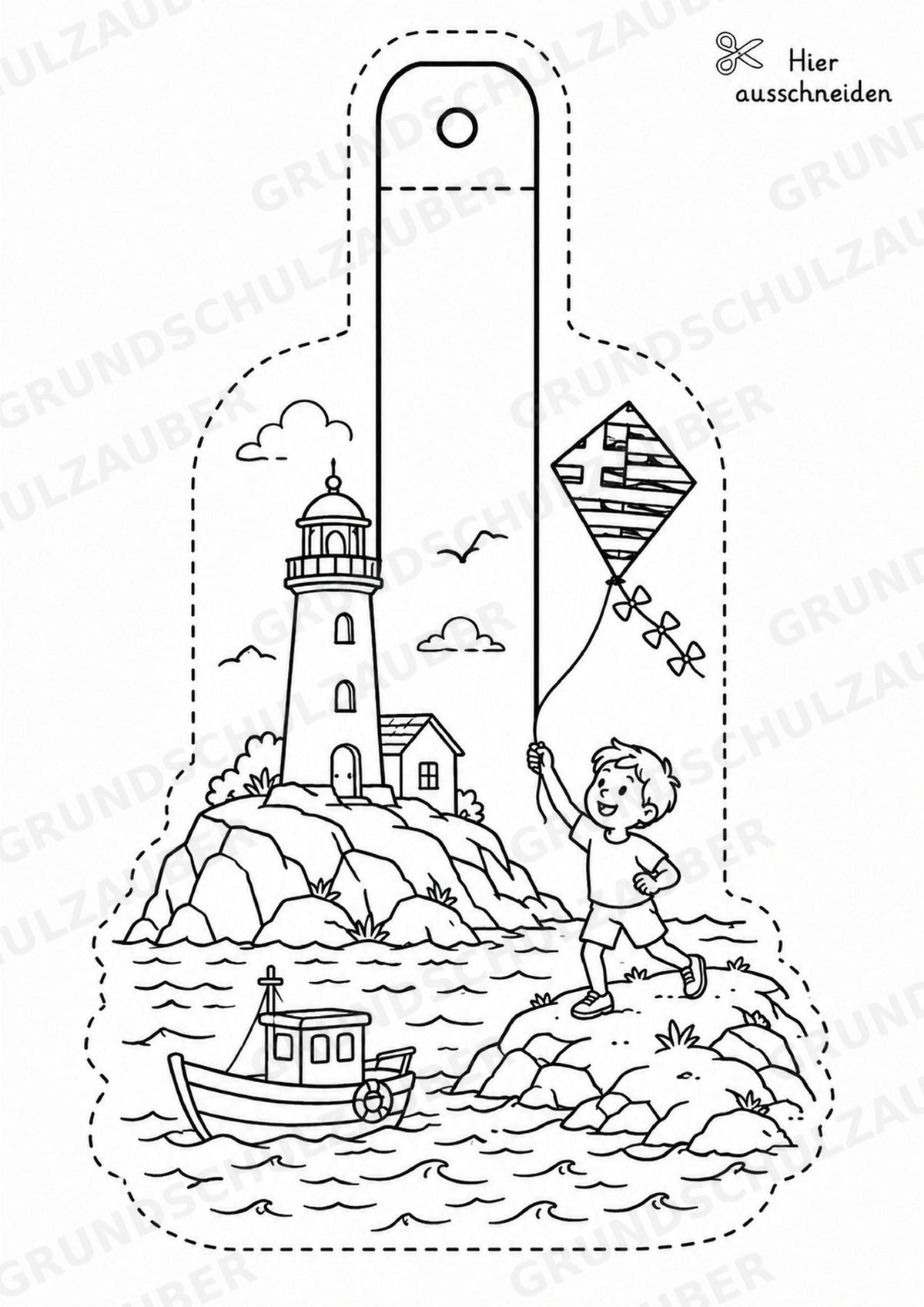 Griechenland – Fensterdeko – Basteln – Ausmalbild – Ausschneiden – 15 Vorlagen – Materialseite 16