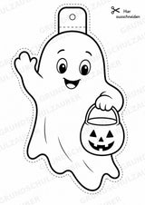 Halloween – Fensterdeko – Basteln – Ausmalbild – Ausschneiden – 15 Vorlagen – Materialseite 3