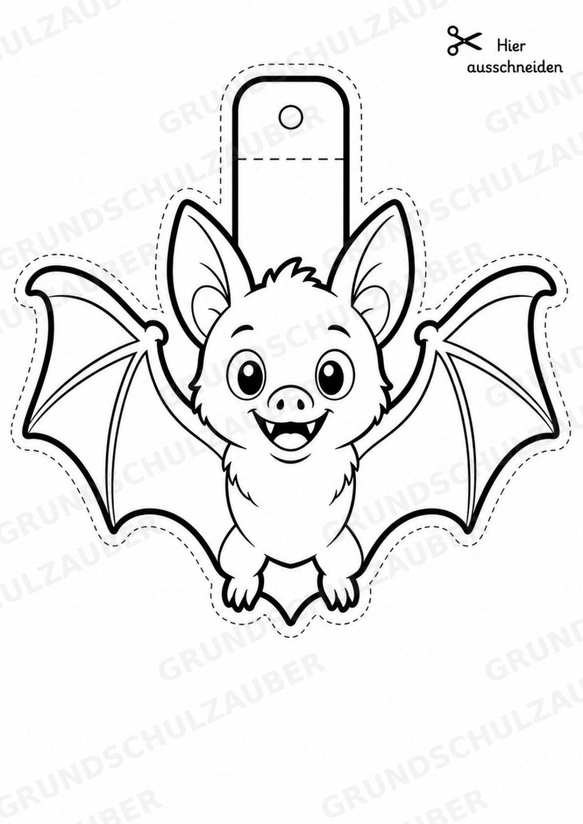 Halloween – Fensterdeko – Basteln – Ausmalbild – Ausschneiden – 15 Vorlagen – Materialseite 6