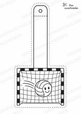 Handball – Fensterdeko – Basteln – Ausmalbild – Ausschneiden – 15 Vorlagen – Materialseite 6
