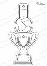 Handball – Fensterdeko – Basteln – Ausmalbild – Ausschneiden – 15 Vorlagen – Materialseite 10