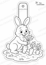 Hase – Fensterdeko – Basteln – Ausmalbild – Ausschneiden – 15 Vorlagen – Materialseite 2