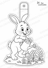 Hase – Fensterdeko – Basteln – Ausmalbild – Ausschneiden – 15 Vorlagen – Materialseite 5