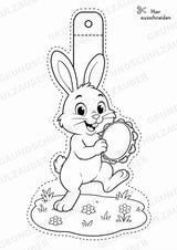 Hase – Fensterdeko – Basteln – Ausmalbild – Ausschneiden – 15 Vorlagen – Materialseite 6