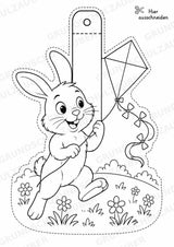 Hase – Fensterdeko – Basteln – Ausmalbild – Ausschneiden – 15 Vorlagen – Materialseite 12