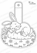 Hase – Fensterdeko – Basteln – Ausmalbild – Ausschneiden – 15 Vorlagen – Materialseite 16