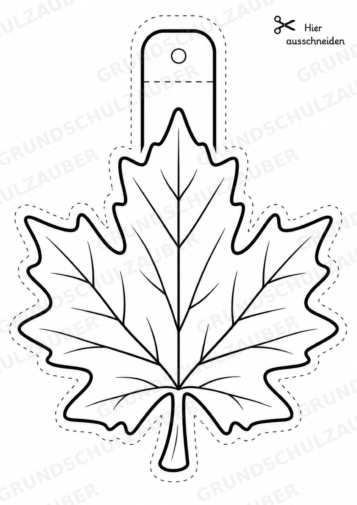 Herbst – Fensterdeko – Basteln – Ausmalbild – Ausschneiden – 15 Vorlagen – Materialseite 3