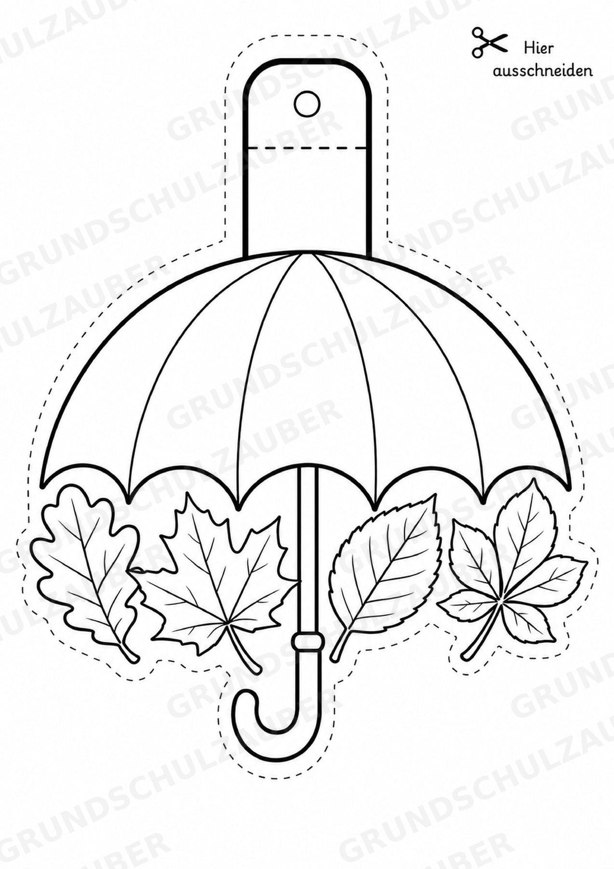 Herbst – Fensterdeko – Basteln – Ausmalbild – Ausschneiden – 15 Vorlagen – Materialseite 9