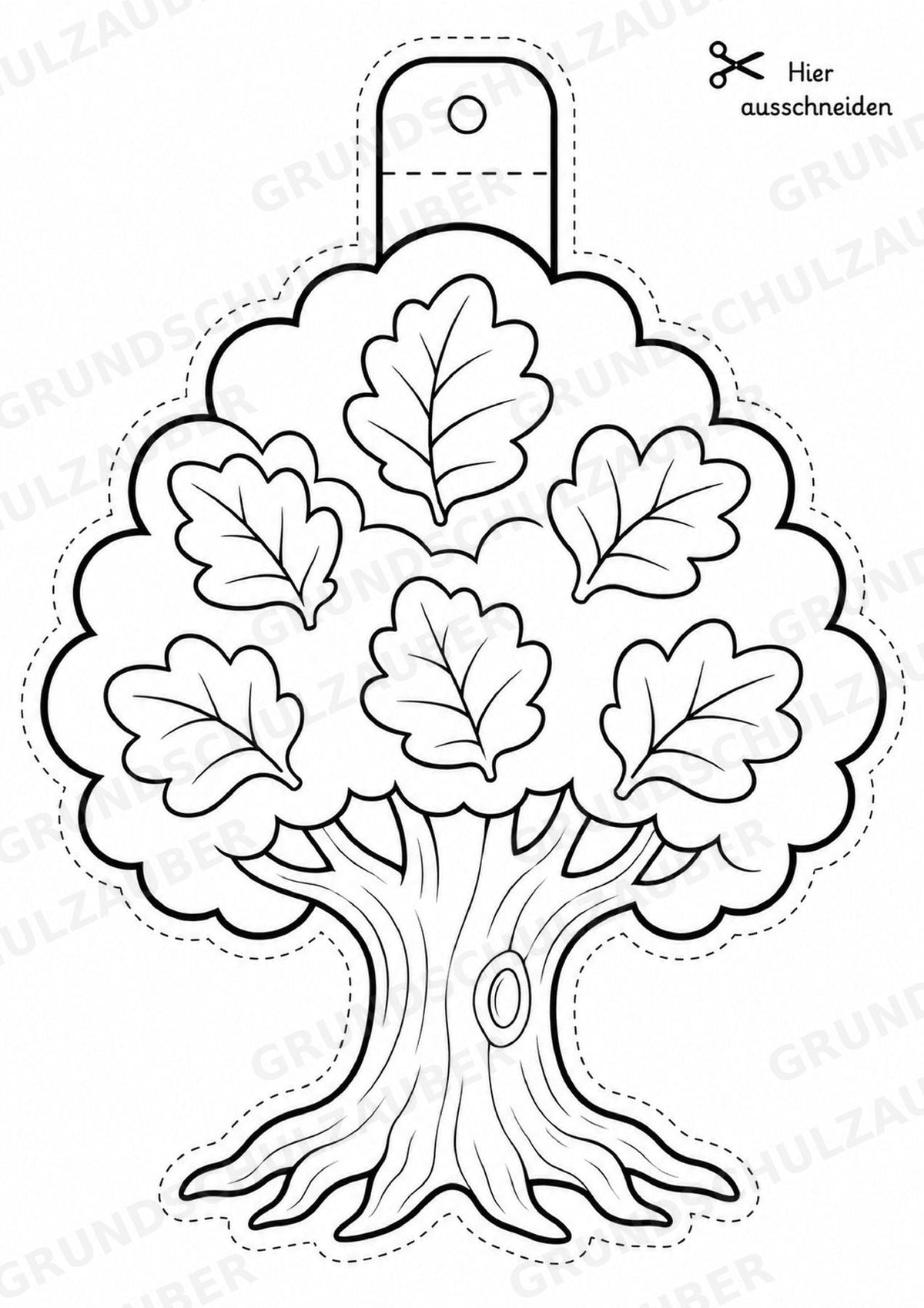 Herbst – Fensterdeko – Basteln – Ausmalbild – Ausschneiden – 15 Vorlagen – Materialseite 16