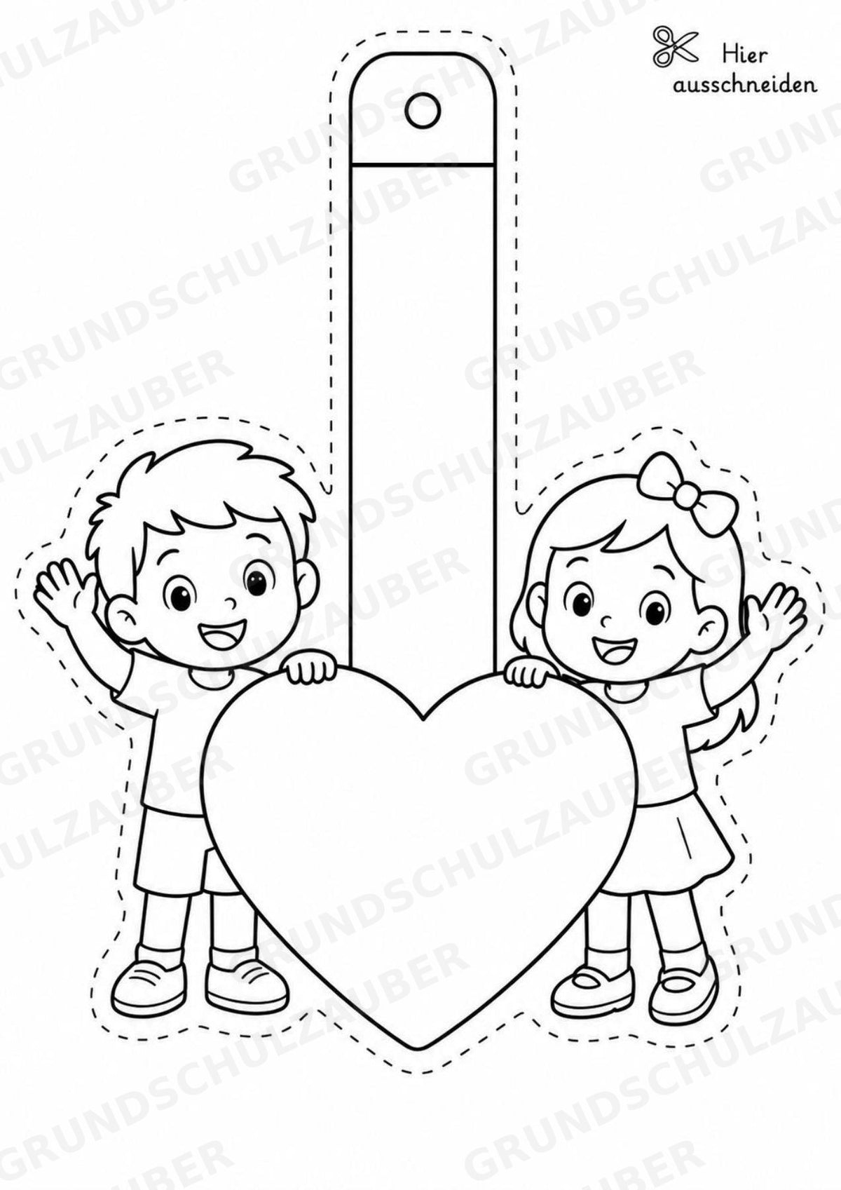 Herzlich Willkommen – Fensterdeko – Basteln – Ausmalbild – Ausschneiden – 15 Vorlagen – Materialseite 5