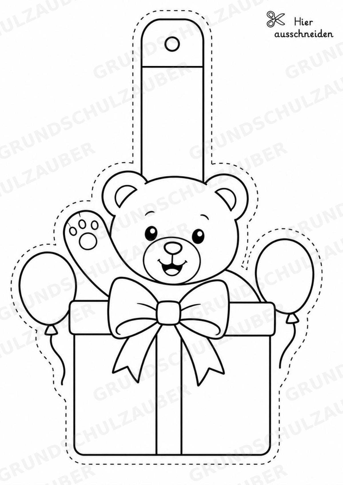 Herzlich Willkommen – Fensterdeko – Basteln – Ausmalbild – Ausschneiden – 15 Vorlagen – Materialseite 15