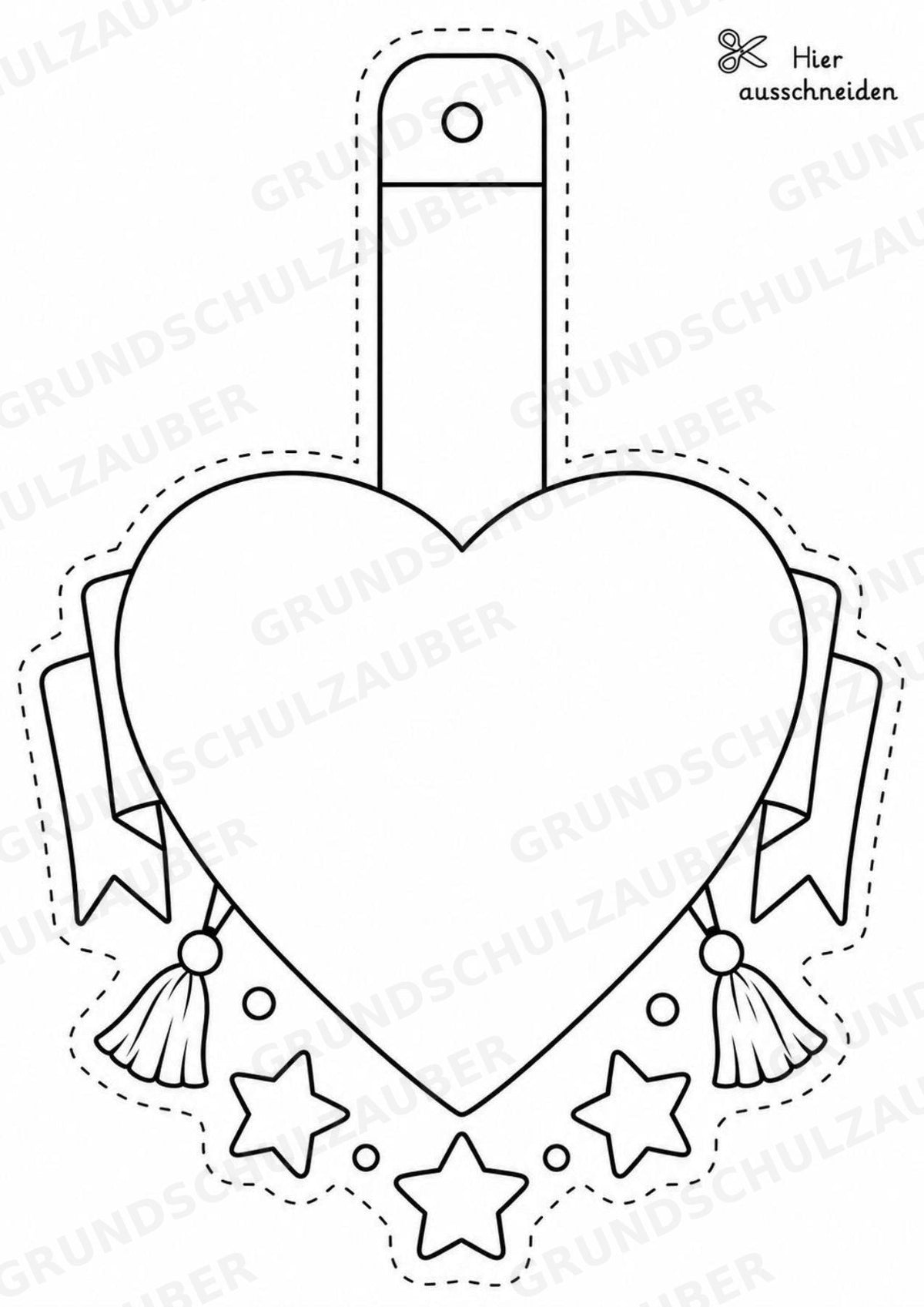 Herzlich Willkommen – Fensterdeko – Basteln – Ausmalbild – Ausschneiden – 15 Vorlagen – Materialseite 16