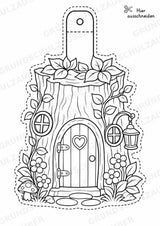 Hexen und Feen – Fensterdeko – Basteln – Ausmalbild – Ausschneiden – 15 Vorlagen – Materialseite 4